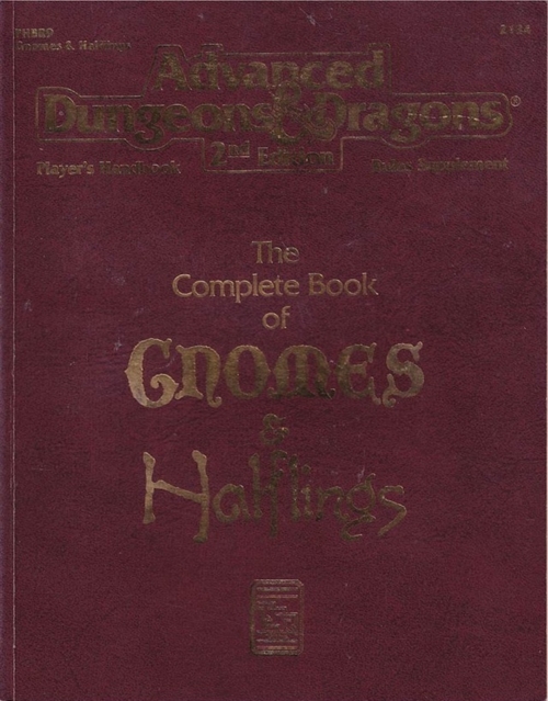AD&D 2nd Edition - The Complete Book of Gnomes & Halflings - Rollespilsbog (Genbrug)